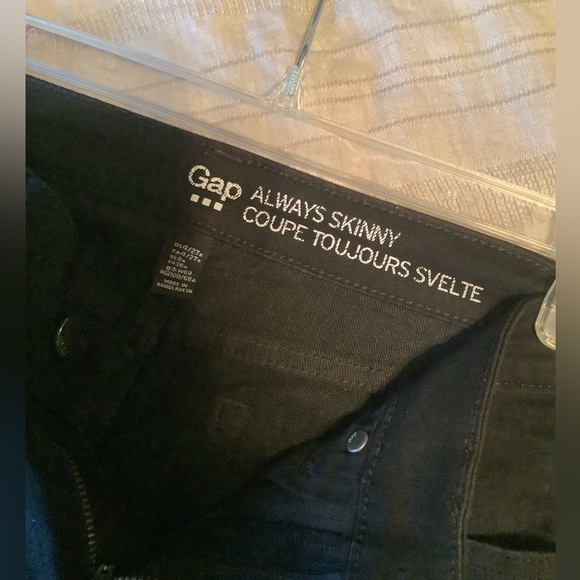 Gap Always Skinny Jean Black size 4/27 - Picture 3 of 3